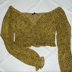 Fashion Nova Leopard Print Blouse